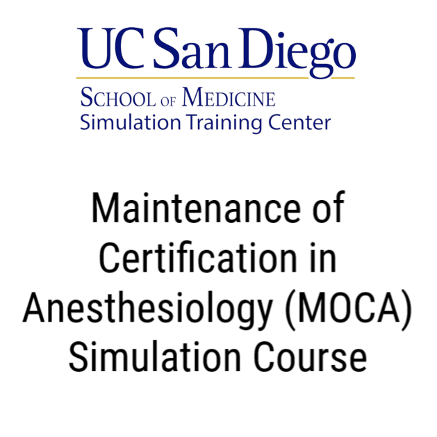 Maintenance of Certification in Anesthesiology (MOCA) Simulation Course Banner
